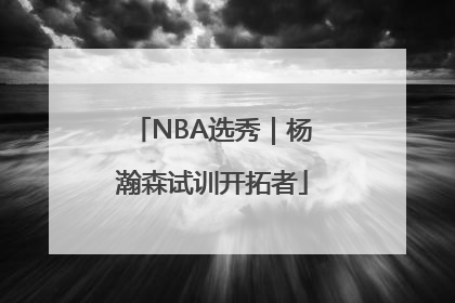 NBA选秀｜杨瀚森试训开拓者