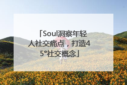 Soul洞察年轻人社交痛点，打造45°社交概念